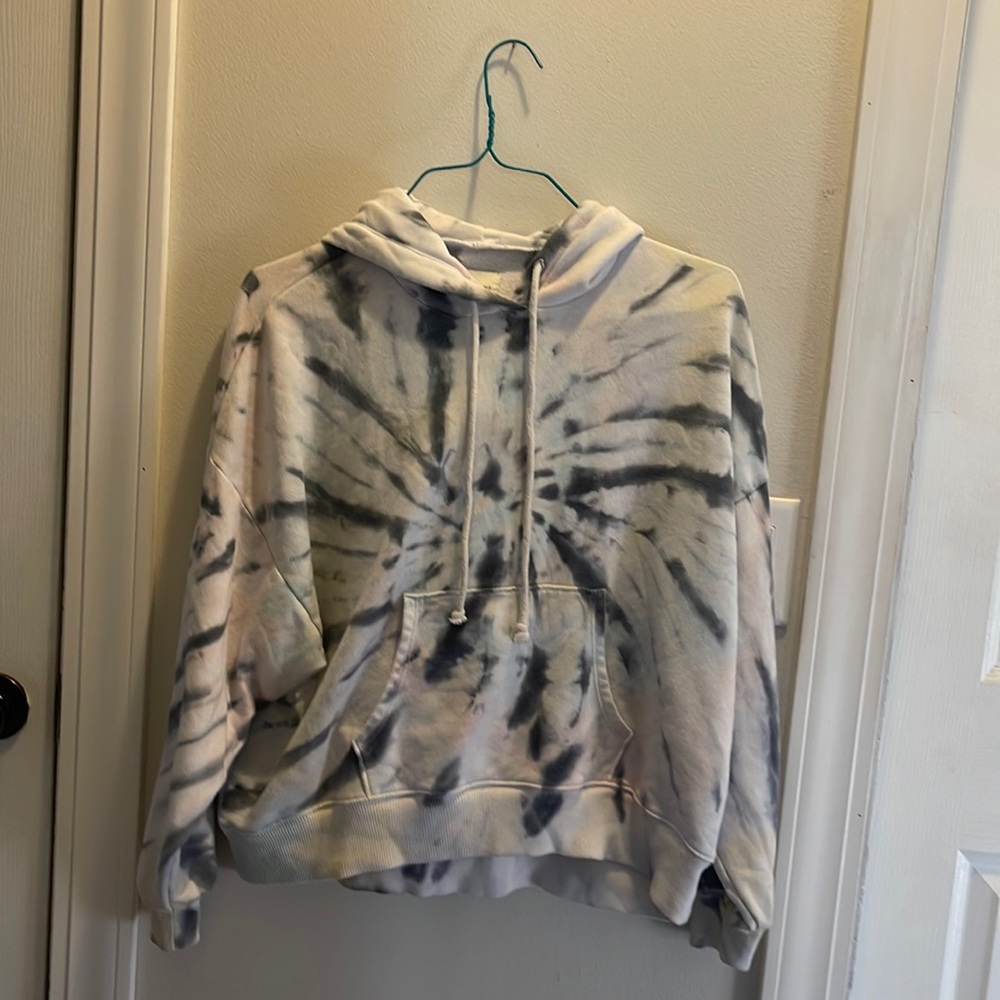 tie die hoodie